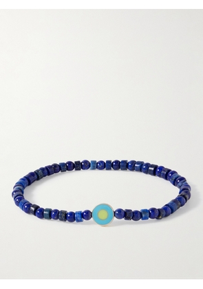 Luis Morais - Gold, Enamel and Lapis Lazuli Beaded Bracelet - Men - Blue