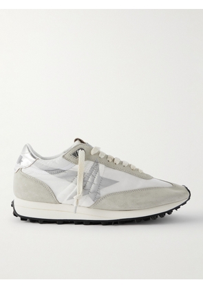 Golden Goose - Marathon Leather and Suede-Trimmed Nylon Sneakers - Men - White - EU 39