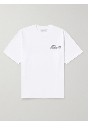 Museum Of Peace & Quiet - Art of Balance Logo-Print Cotton-Jersey T-Shirt - Men - White - S
