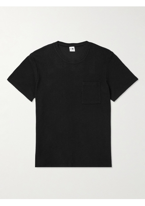 NN07 - Clive 3323 Waffle-Knit Cotton and TENCEL™ Modal-Blend T-Shirt - Men - Black - S