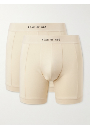 Fear of God - Two-Pack Stretch-Cotton Jersey Boxer Briefs - Men - Neutrals - XS