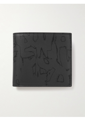 Alexander McQueen - Printed Leather Billfold Wallet - Men - Black