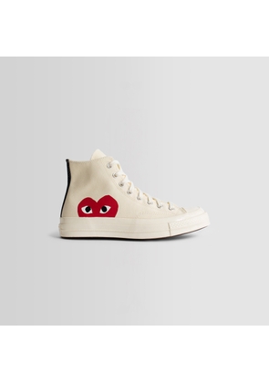 COMME DES GARCONS PLAY UNISEX OFF-WHITE SNEAKERS