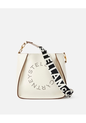 Stella McCartney - Logo Shoulder Bag, Woman, White