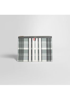 THOM BROWNE MAN GREY CLUTCHES & POUCHES