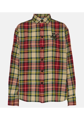 Polo Ralph Lauren Logo checked cotton twill shirt