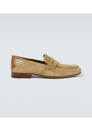 Manolo Blahnik Plymouth suede penny loafers