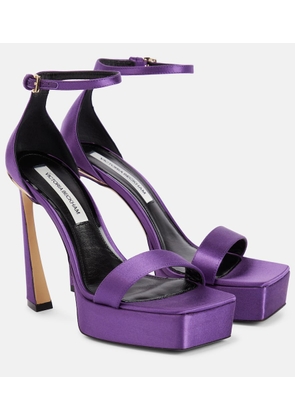 Victoria Beckham Satin platform sandals
