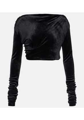 Rick Owens Lilies jersey cropped top