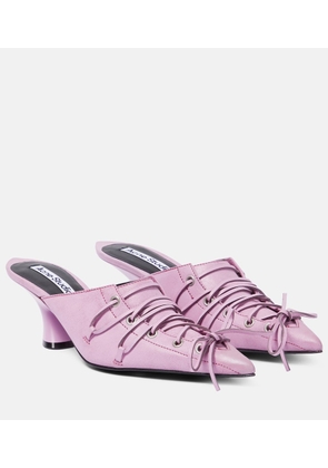 Acne Studios Lace-up leather mules