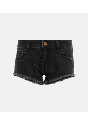 Blumarine Low-rise denim shorts