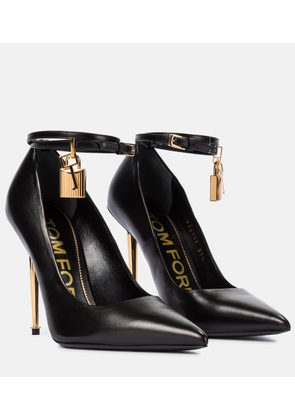Tom Ford Padlock leather pumps