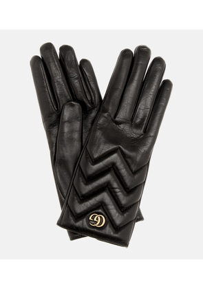 Gucci GG Marmont leather gloves