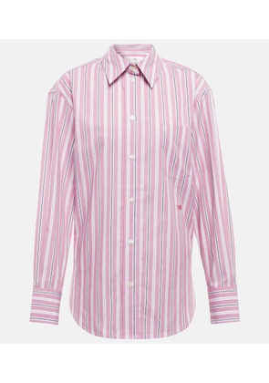 Victoria Beckham Oversized striped cotton poplin shirt