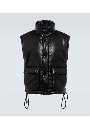 Nanushka Jovan faux leather puffer vest