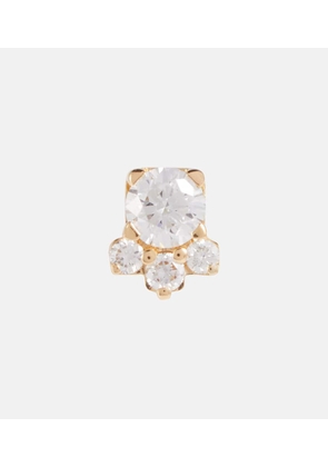 Sophie Bille Brahe River Trois 18kt gold single earrings with diamonds