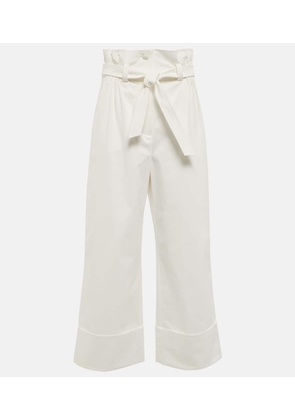 Max Mara Nigella belted cotton-blend pants