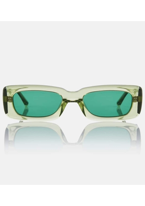 The Attico x Linda Farrow Mini Marfa rectangular sunglasses