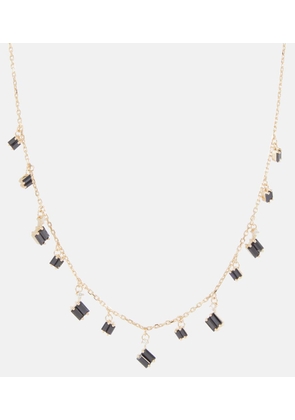 Suzanne Kalan Cascade 18kt gold necklace with sapphires and diamonds