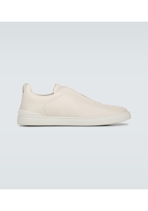 Zegna Triple Stitch leather sneakers