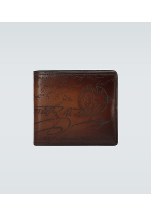 Berluti Makore Scritto leather card holder