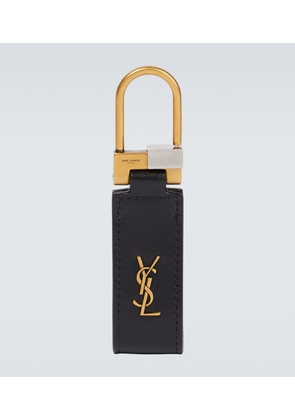 Saint Laurent YSL leather keychain