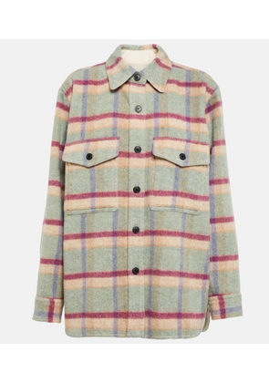 Marant Etoile Faxon wool-blend shirt jacket