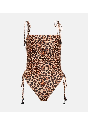 Johanna Ortiz Leopard-print one-piece swimsuit