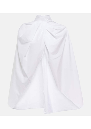 The Row Aleida cotton cape shirt