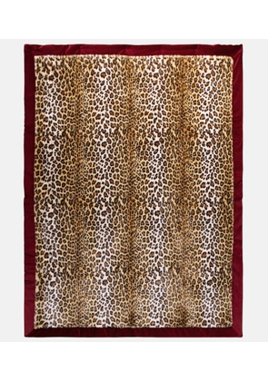 Etro Leopard-print and paisley throw
