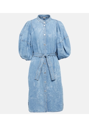 Stella McCartney Puff-sleeve denim shirt dress