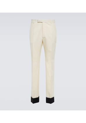Gucci Straight wool and mohair suit pants