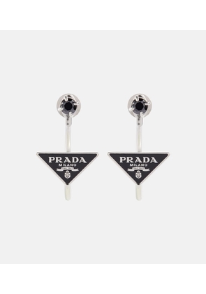 Prada Symbole silver earrings