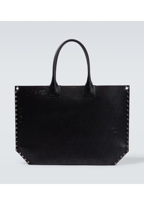 Christian Louboutin Laser-cut leather tote bag