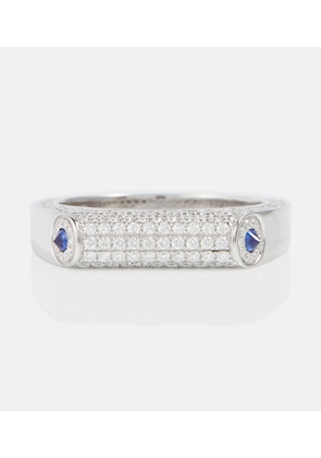 Rainbow K Grace 14kt gold ring with diamonds and sapphires