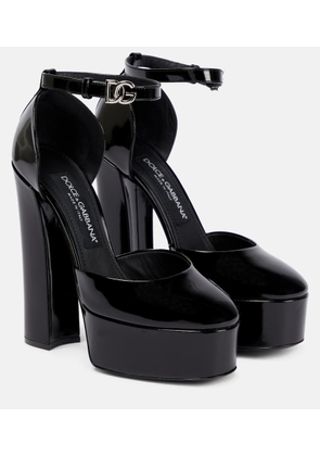 Dolce&Gabbana Patent leather platform pumps