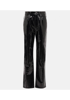 Agolde 90s Pinch Waist leather-blend pants