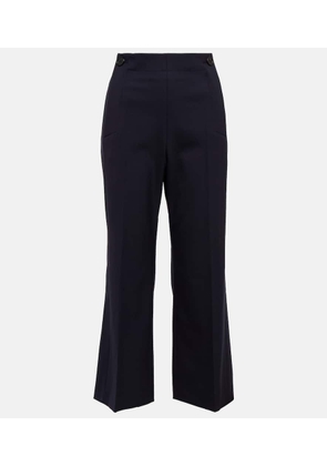 Chloé High-rise cropped flared wool pants
