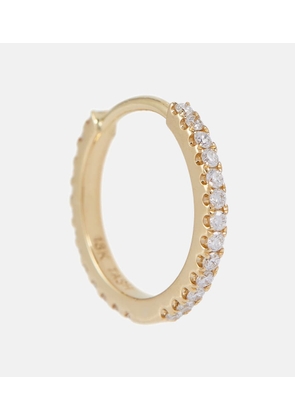 Maria Tash Eternity 18kt gold single hoop earring with diamonds