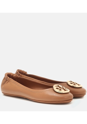 Tory Burch Minnie Travel leather ballet flats