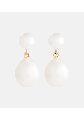 Sophie Bille Brahe Venus L'eau 14kt gold earrings with pearls