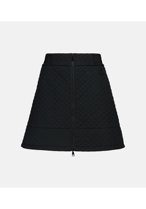 Moncler High-rise quilted miniskirt