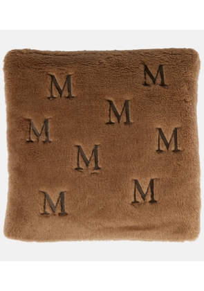 Max Mara Monogrammed teddy cushion