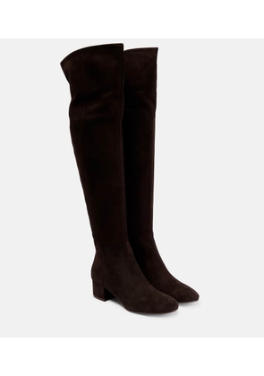 Gianvito Rossi Rolling over-the-knee suede boots