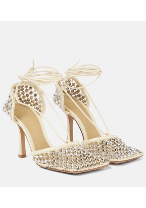 Bottega Veneta Sparkle Stretch embellished sandals