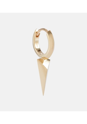 Maria Tash Faceted Single Long Spike 18kt gold single hoop earring
