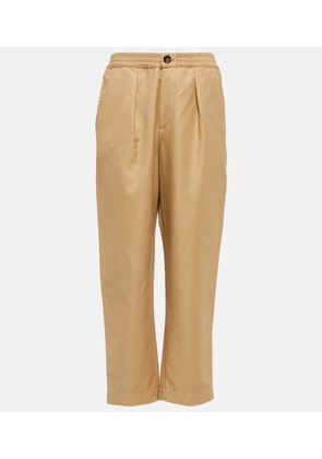 Marni Cropped high-rise straight pants