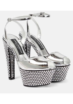 Dolce&Gabbana Embellished platform sandals