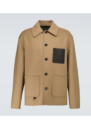 Loewe Anagram wool and cashmere blouson jacket