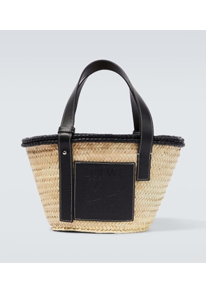 Loewe Paula's Ibiza Small leather-trimmed basket bag